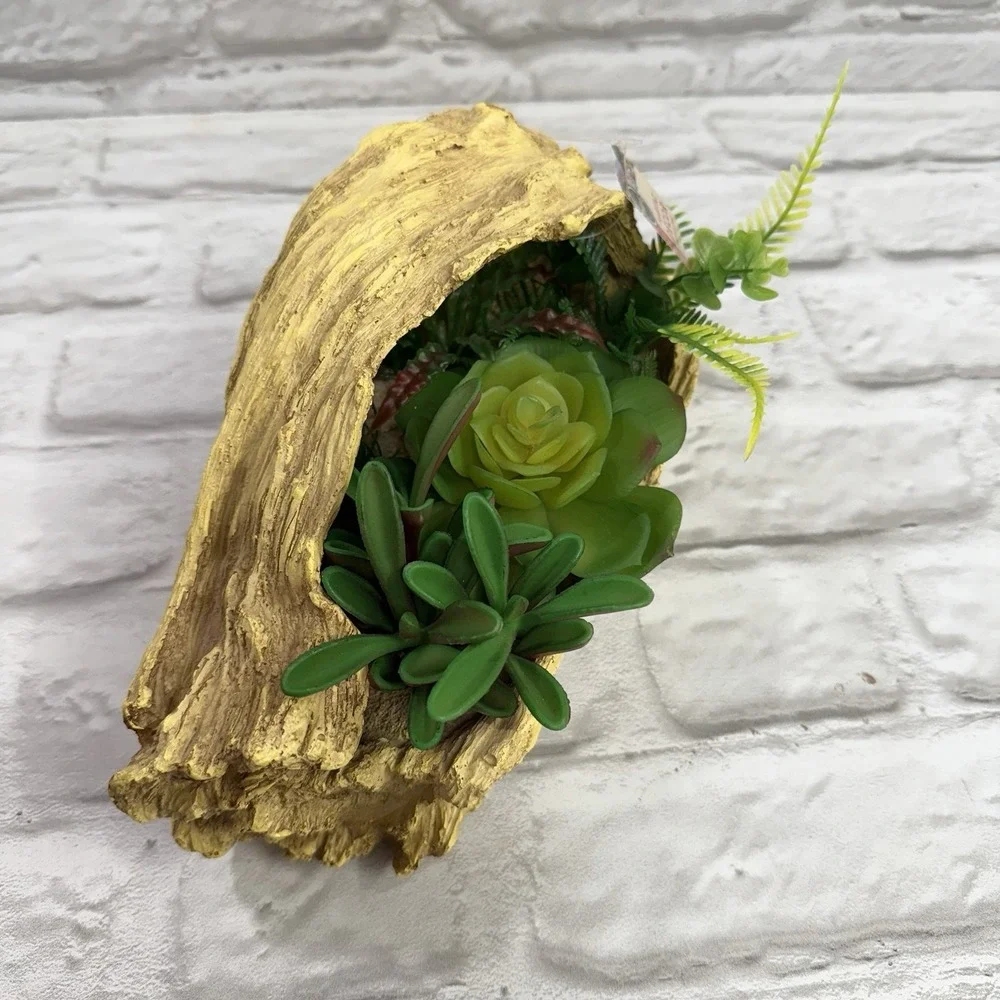 Thrive Habitat Decor Terrarium Driftwood Succulent Plant Resin Reptile Enclosure